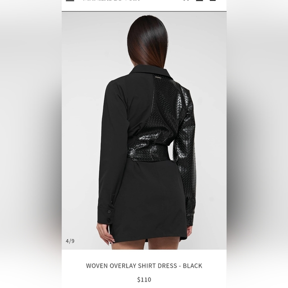 Over Lay Shirt Dress - Picture 3 of 4